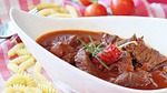 goulash, meat, beef