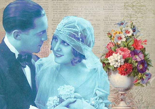 Free casal nature marriage illustration