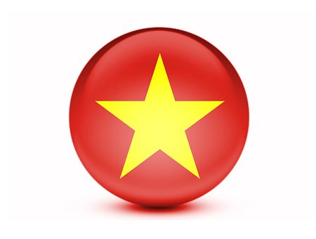 Vietnã, Bandeira, Bandeira 3D