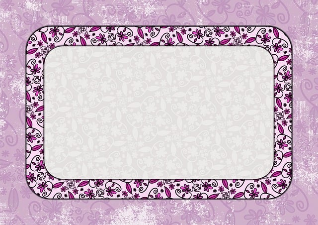 Free scrapbooking paper border illustration