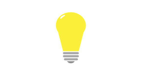 Pære, Fladt Design, Tegning, Ide, Lampe