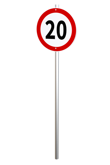 Free speed limit traffic sign warning illustration