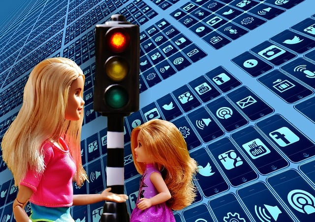 Free social media internet security illustration
