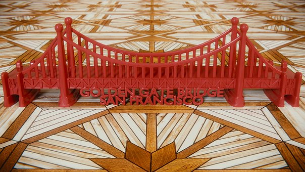Golden Gate Bridge, Mixér, 3D, Hračka