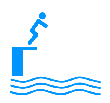 Free Diving Board Swimming Pool illustration and picture