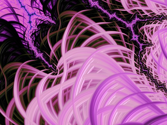 Free purple fractal artwork illustration