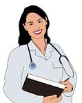doctor, secretary, physical therapy