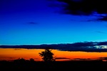 sunset, blue hour, sky