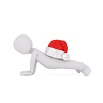 christmas, white male, full body
