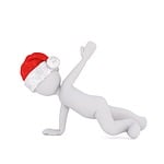 christmas, white male, full body