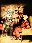 vintage, arthur rackham, christmas