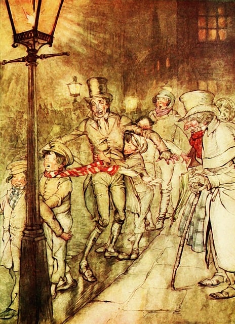 Free vintage arthur rackham christmas illustration