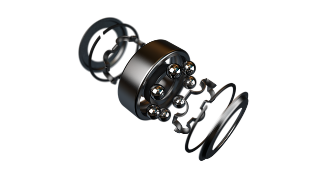 Free ball-bearing roller bearing warehouse illustration