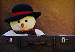 winter ade, snow man, send away