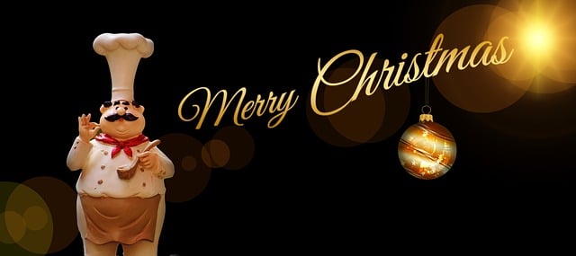Free christmas cook chef illustration