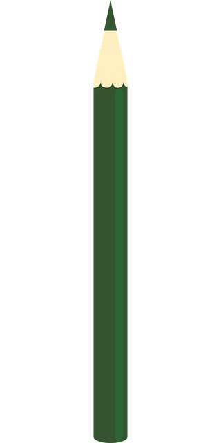Free pencil color green vector