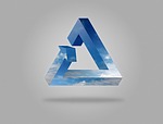 triangle, sky, abstract
