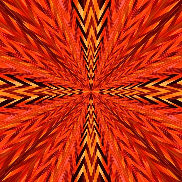 Free copper tribal radiate illustration