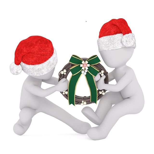 Free christmas white male whole body illustration