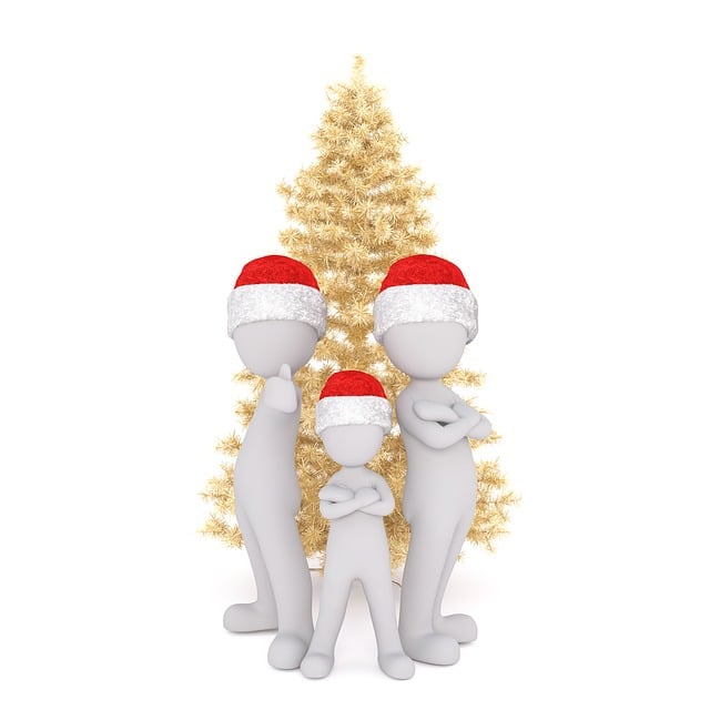 Free christmas white male whole body illustration