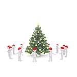 christmas, white male, full body
