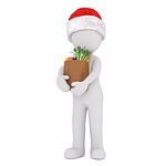 christmas, white male, full body