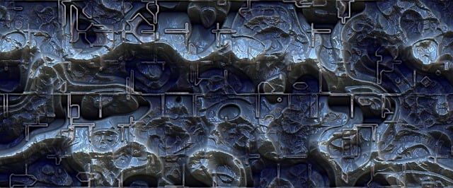 Free banner header techno illustration