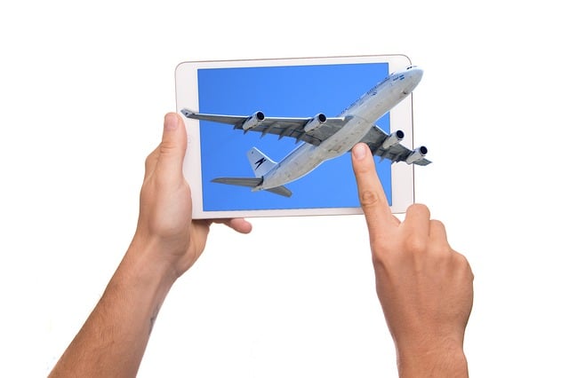 Download free HD stock image of Tablet 3D Free tablet 3d plane illustration