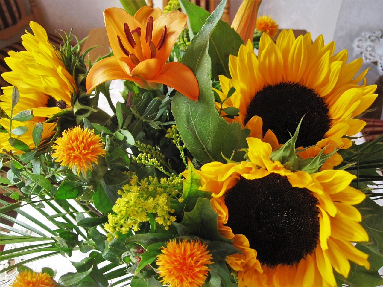 herbststrauss herbstblumen kostenloses foto auf pixabay