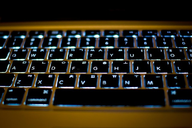 Klaviatur, Notizbuch, Macbook, Licht