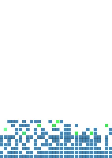 Free blue blocks paper illustration