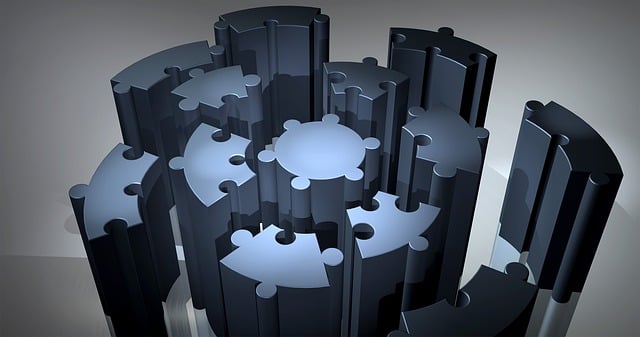 Free puzzle circular puzzle platform illustration