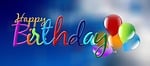 birthday, sky, balloon