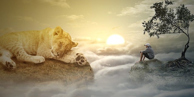 Free clouds kids peace of mind illustration