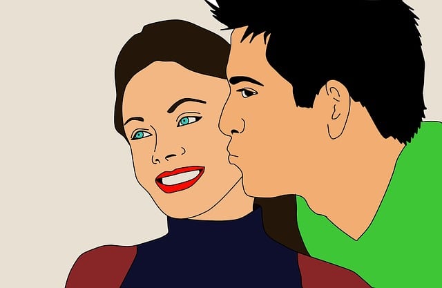 Free couple in love passion ro illustration