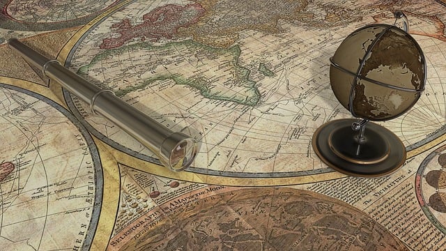 Free map of the world map paper illustration