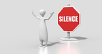 silence, sign, character