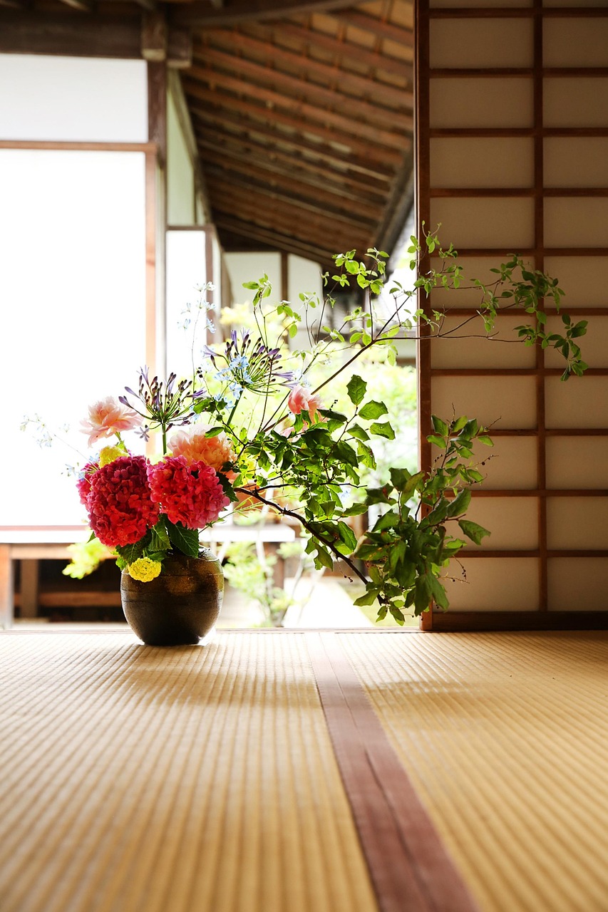 日本文化, 仏閣, 生け花, 源光庵