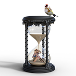 hourglass, time, transience