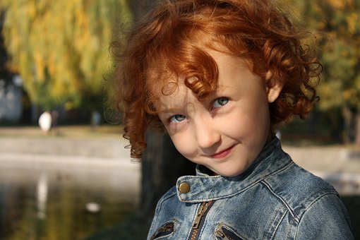 Fată, Zâmbet, Portret, Parc, Toamnă
