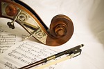 double bass, music, arc