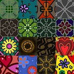 collage, patchwork, abstract