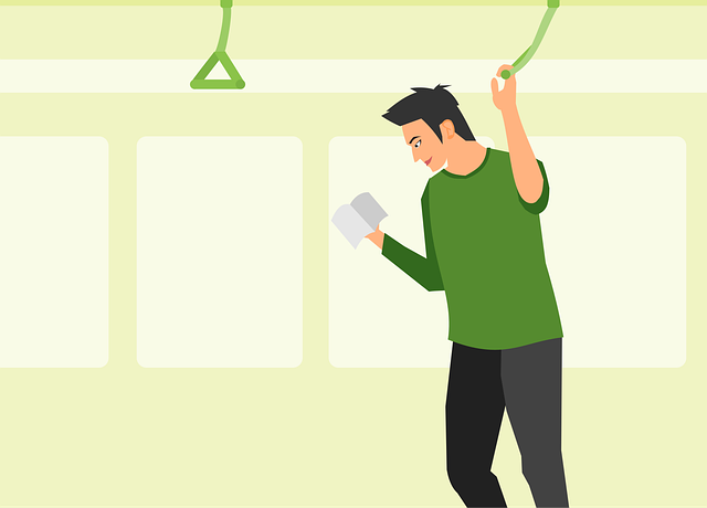 Free reading activity bus vector