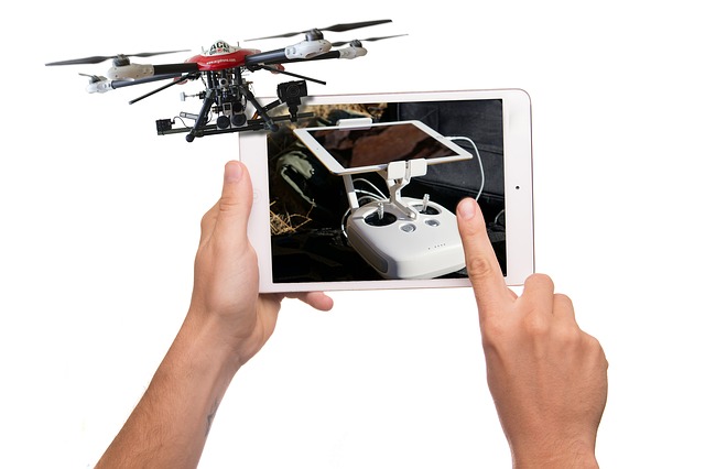 Free tablet 3d plane illustration