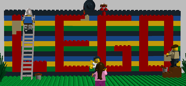 Lego, Färbung, Kamera, Mauer, Spielzeug