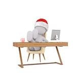 christmas, work, figure