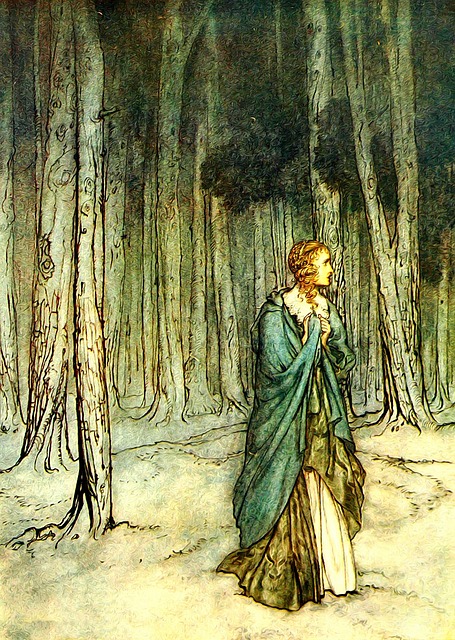 Free vintage arthur rackham victorian illustration