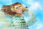 priestess, goddess, wind