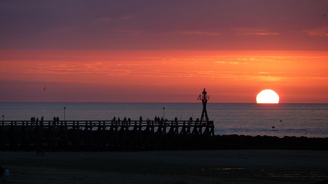 Apus De Soare, Pier, Mare, Soare