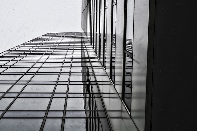 Spejl, Skyskraber, Bygning, Glas, By